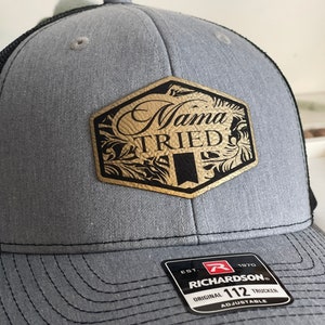 Leather Patch Adult Hat | Mama Tried