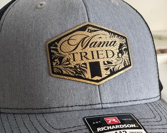 Leather Patch Adult Hat | Mama Tried