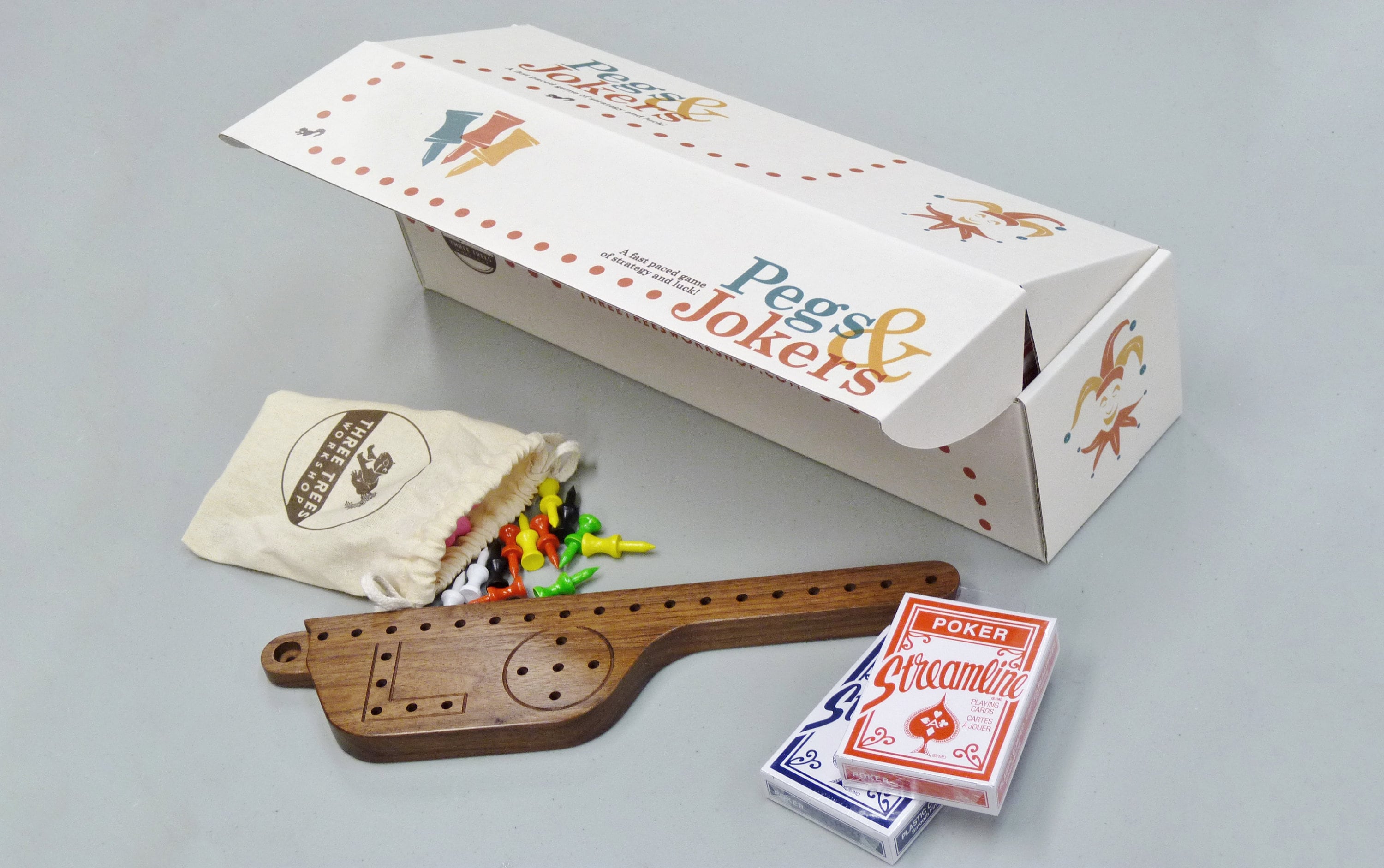 Pegs and Jokers for 4 6 or 8 players Pegs and Jokers game Etsy