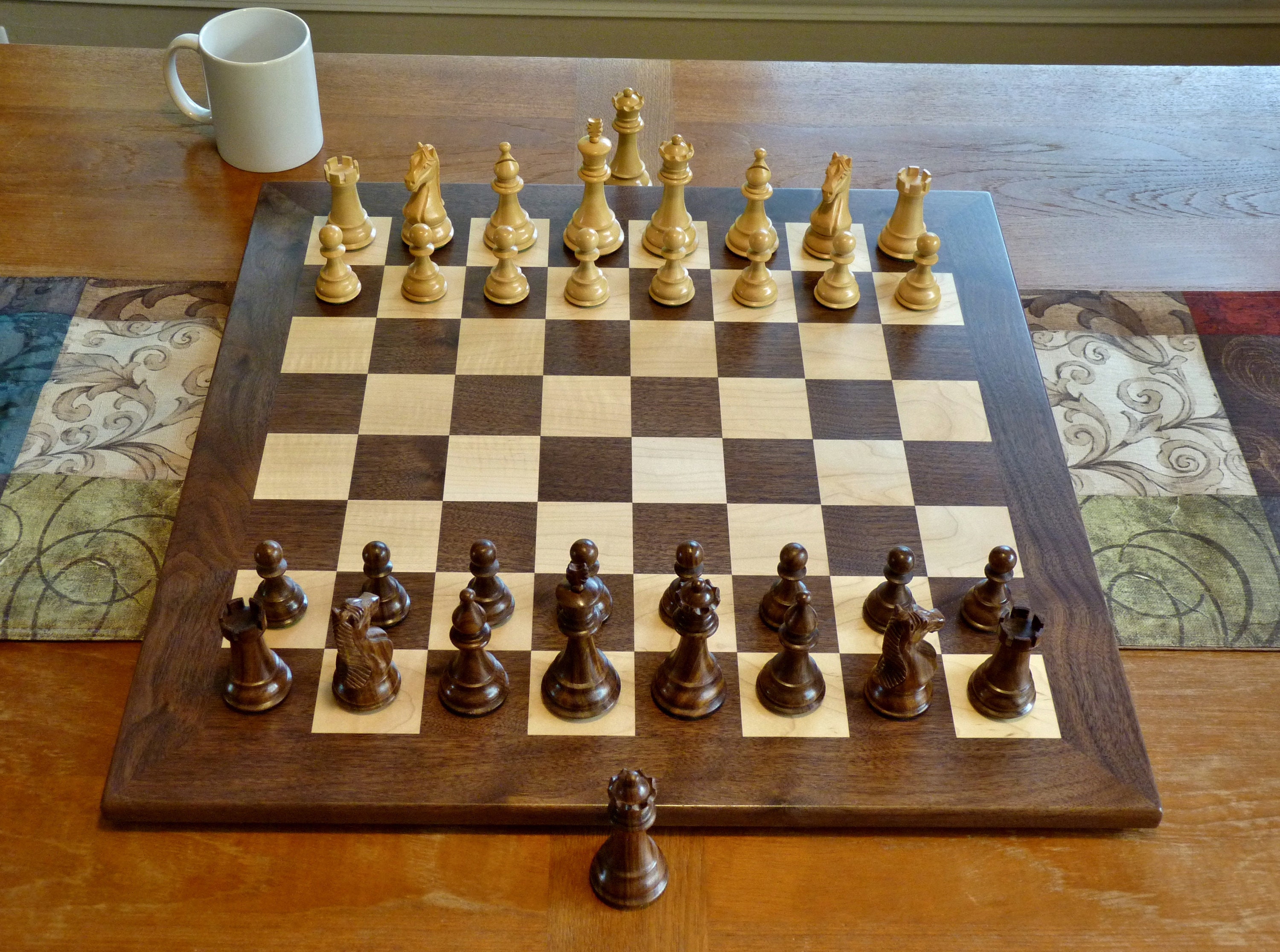 Tournament size wooden chess set — Three Trees Workshop