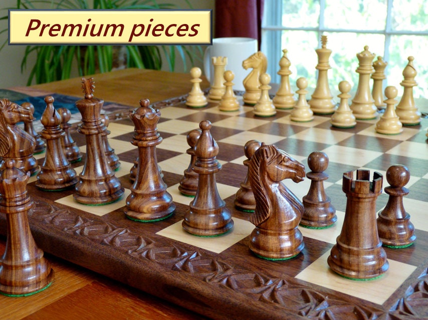 Tournament size wooden chess set — Three Trees Workshop