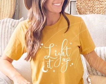 Light it Up Tee SJM Unisex Sarah J Maas ACOTAR TOG Crescent City T-Shirt