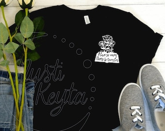 Flowers for Her Tee Critical Role Inspired T-Shirt Casual Heather Bella Canvas Mighty Nein Dungeons and Dragons