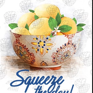 Lemon svg pdf lemons bowl of lemons squeeze the day digital artwork