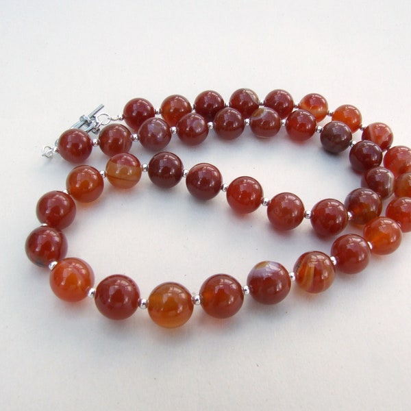 Carnelian Bead Necklace