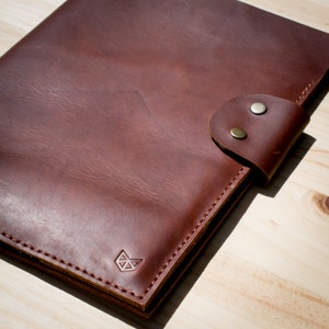 Carpeta Documentos Hombres Piel Cognac, Portadocumentos A4 Hecho a Mano, Portafolio Trabajo. Carta Folio. Regalo Personalizado Monograma