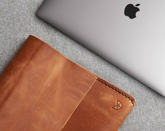 Tan Leather MacBook Case, Apple MacBook Air 13 Carrying Case, MacBook Pro 14, MacBook Pro 13, MacBook Pro 16, MacBook Cover, MacBook Sleeve