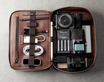 Travel Watch Case · Brown by Capra Leather