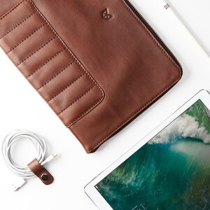 Bruinleren portfolio, MacBook Pro-hoes, iPad-tas, Remarkable 2 folio's, documenthouder, MacBook Air-hoes, mappen, werkmap