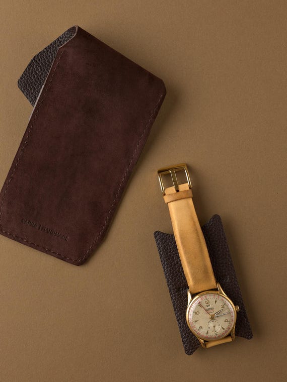 Pochette pour montre en cuir - France