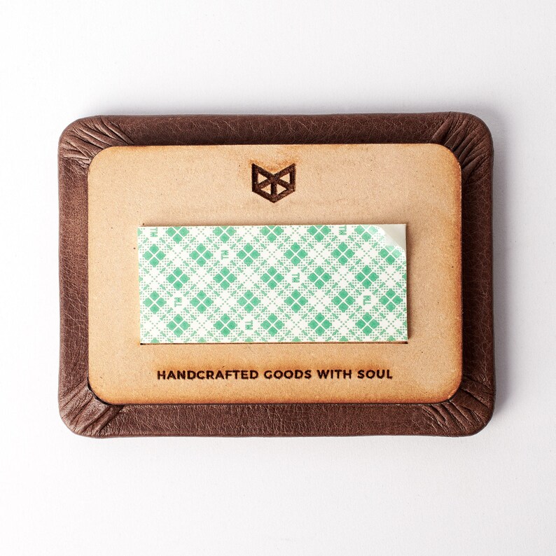 Brown Leather Key Holder Wall Keychain Hook Etsy