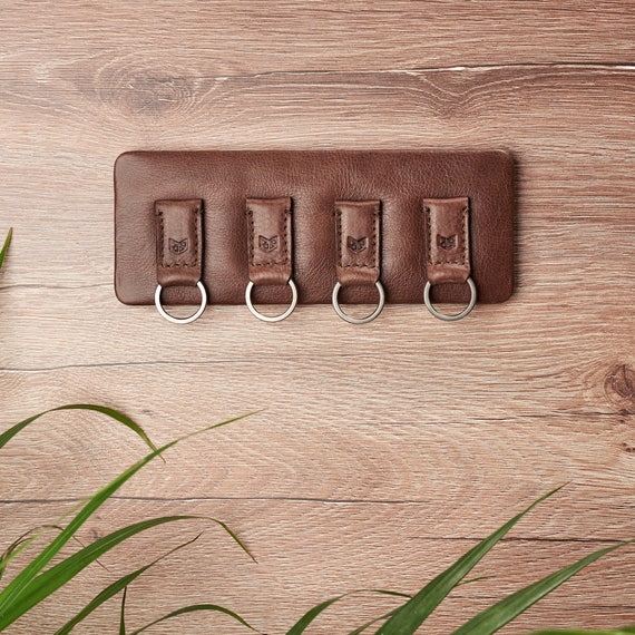 Magnetic Leather Key Pouch