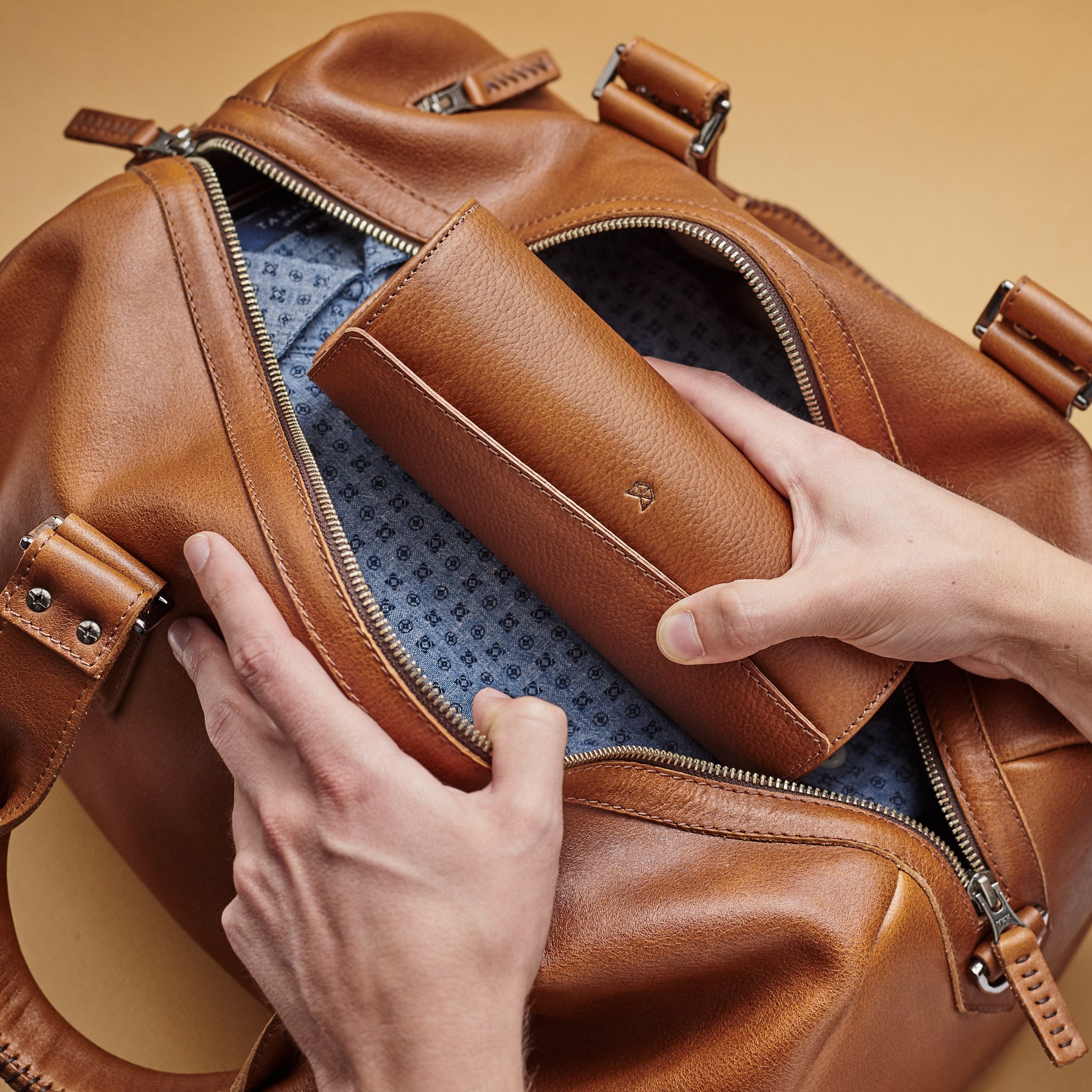 Tan Leather Travel Watch Case Men Travel Watch Storage Watch Etsy