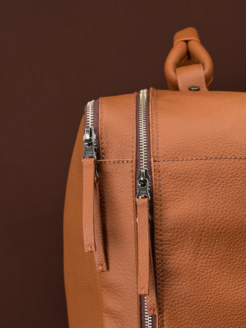 Travel Duffle Bag Tan by Capra Leather