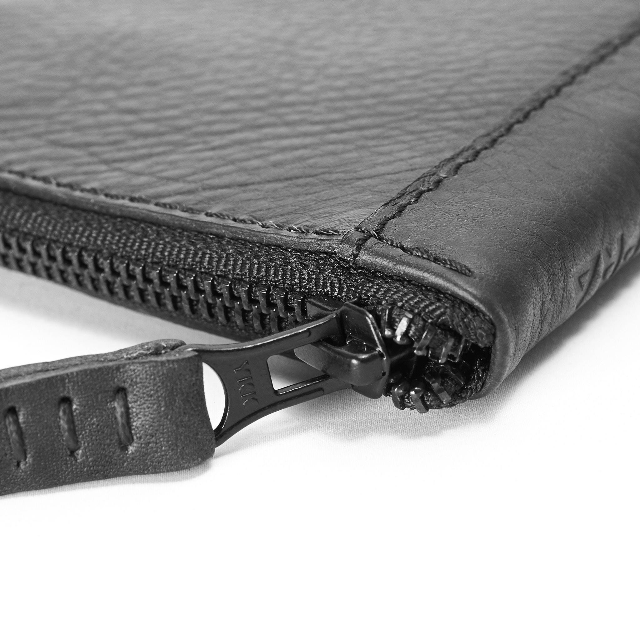 Black Leather Travel Document Organizer Men Passport Wallet Etsy