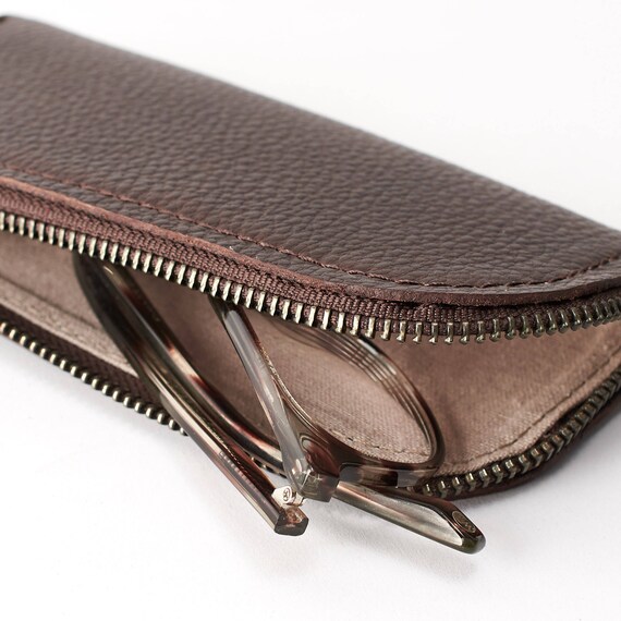 Hombre Mujer Estuche para Gafas Funda Protectora Case. Funda de gafas Marr/ón