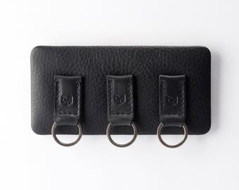 Magnetic Leather Key Pouch