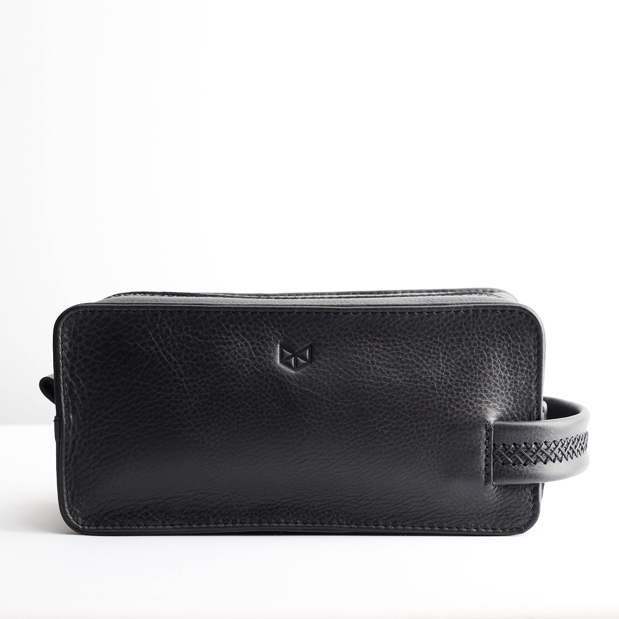 Black cowhide Leather - Encasement for Toiletry 26 – dressupyourpurse