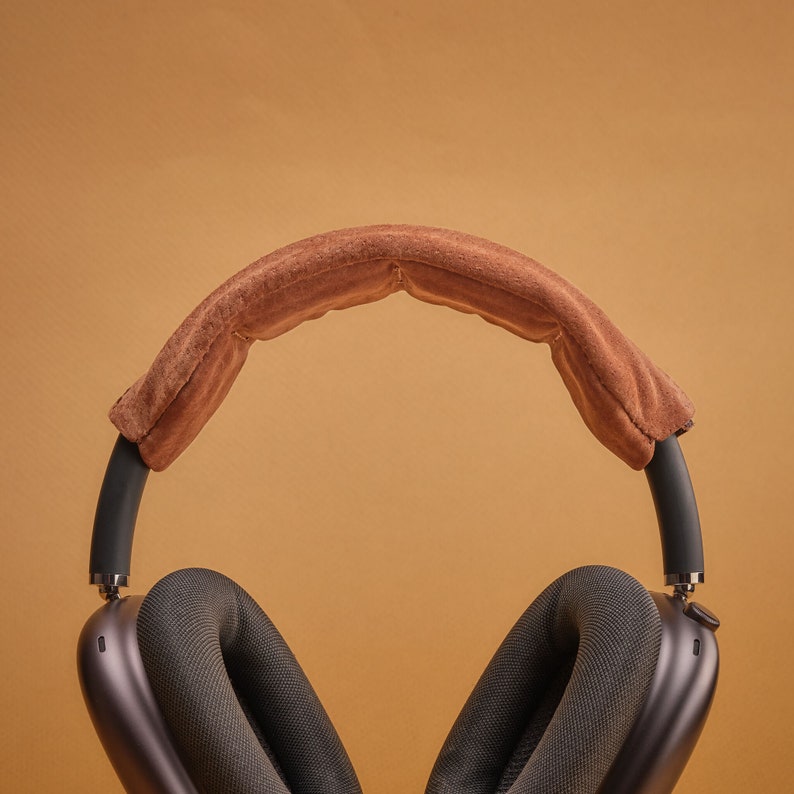 AirPods Max Cases. Headband Cushion for Headphones Tan by Capra Leather