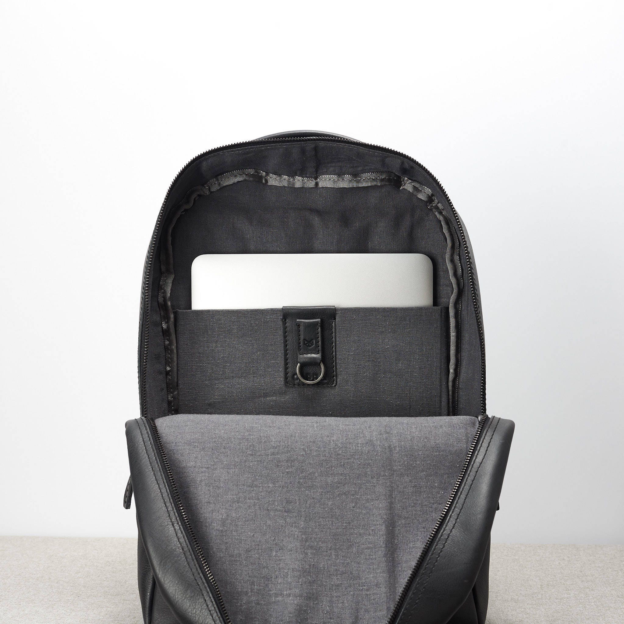 Black Leather Backpack Laptop Men Handmade Travel Bag Camera | Etsy