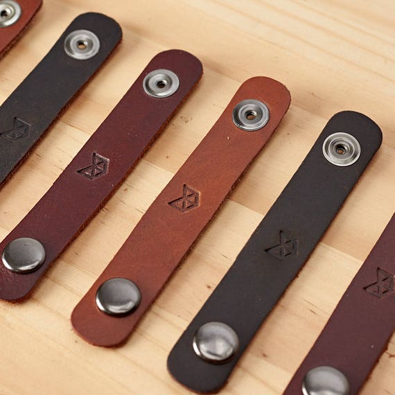 Cable ties Pack Cable organizer Leather Cable Wrap with Etsy