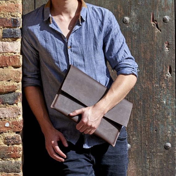Brown Leather MacBook Pro 14 Case, MacBook Pro 16 & Macbook Air M1 Sleeve, Travel Protective Folio, Apple Laptop, Mac Notebook Cover