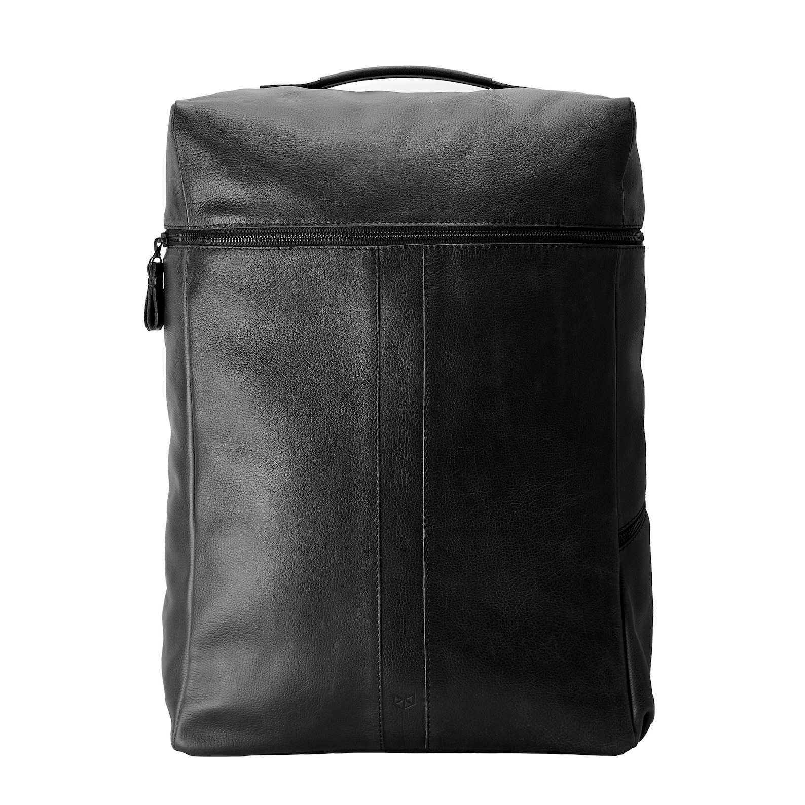 Black Leather Laptop Backpack Travel Rucksack Macbook Pro 16 Etsy