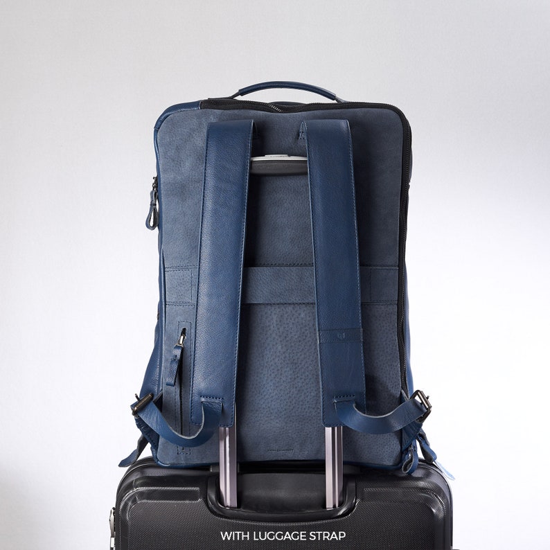 Tan Leather Backpack Laptop Men, Handmade Travel Bag, Camera Rucksack, DaypackWork Bookbag, Urban Weekender, Personalized Monogram Gift Strap/ No pockets