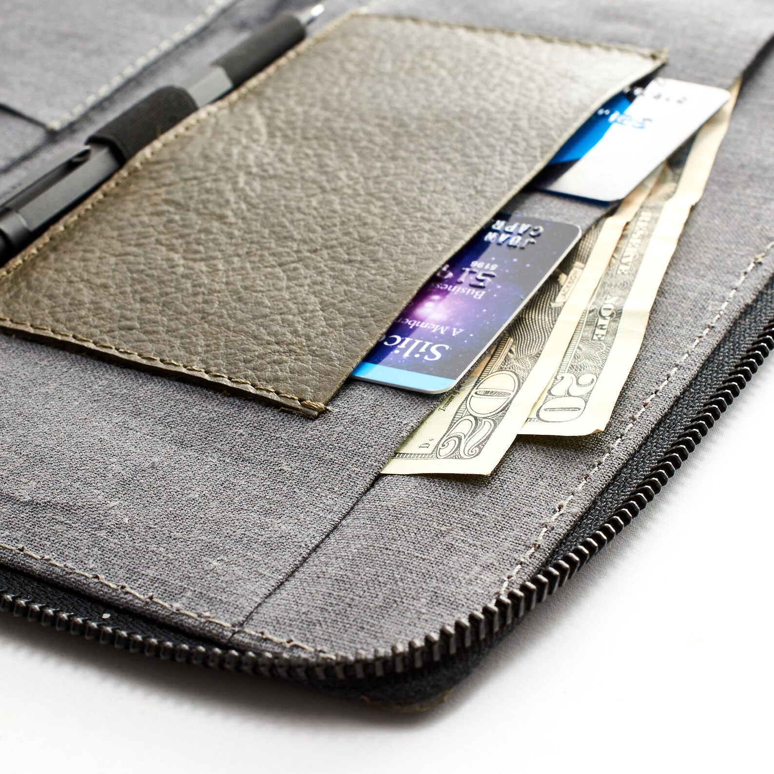 Green Leather Travel Document Organizer Men Passport Wallet Etsy