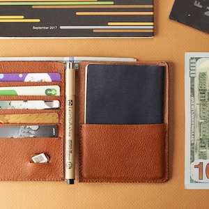 Tan Leather Passport Holder, Travel Wallet, Passport Cover for Men, Passport Wallet, Document Organizer, Pocket Wallet, Monogram Men Gifts