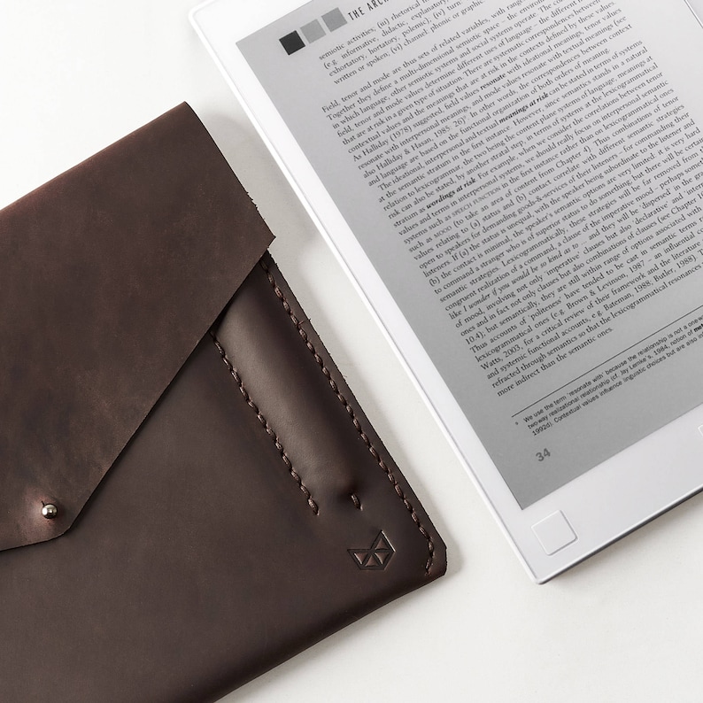 Brown Leather reMarkable Tablet Case Men Handmade Ereader Etsy