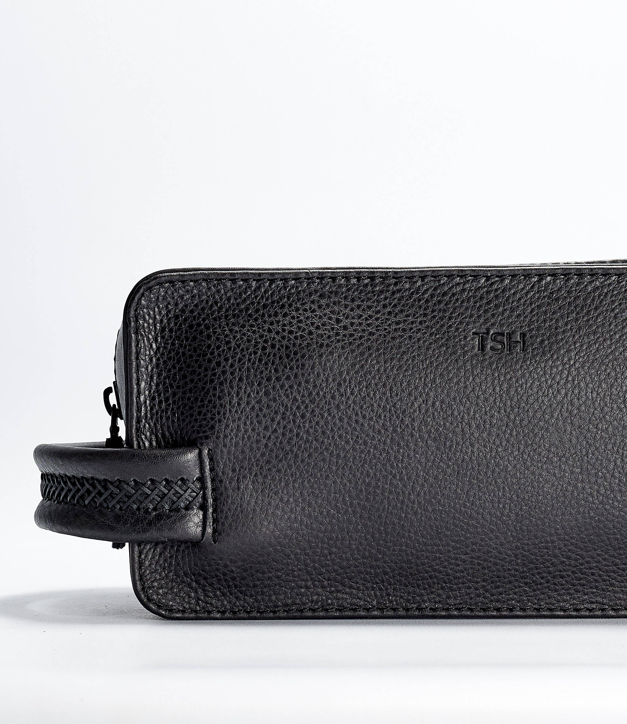 Black Leather Toiletry Bag Men Handmade Travel Dopp Kit Wash Etsy