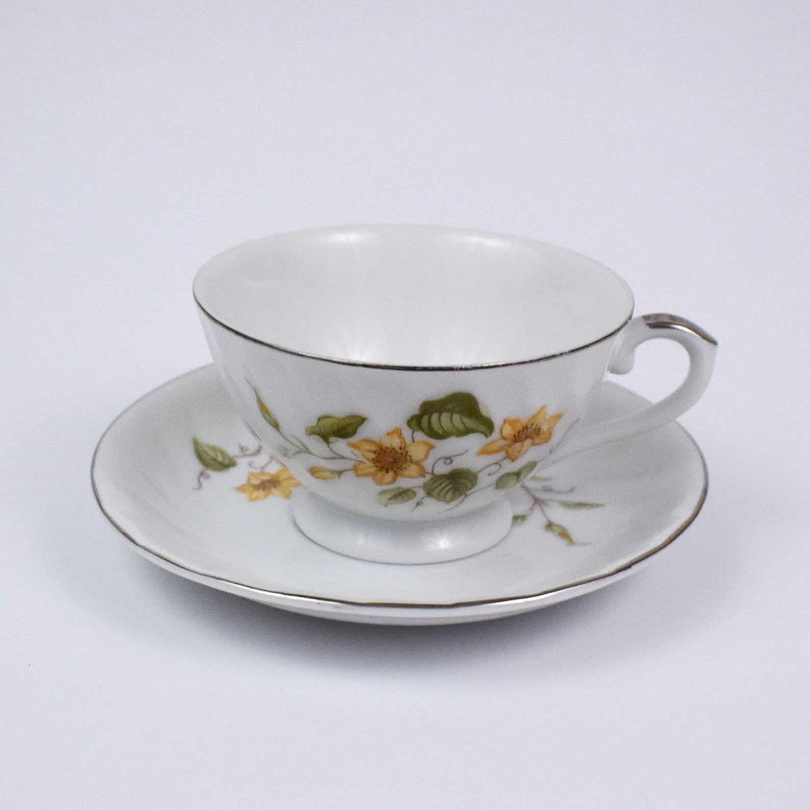 Vintage Yamato Fine China Tea Set Yellow Flower Tea Pot Tea Etsy