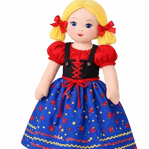 LETTER RAG DOLL Sewing Pattern Jointed Soft Body & Clothes Approx. 15" Tall Kate Marchbanks 2330-T