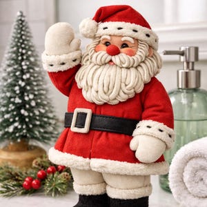 SANTA Christmas Holiday Doll Muster 2430-T Mail Order 12 "Tall Un-Printed Pdf