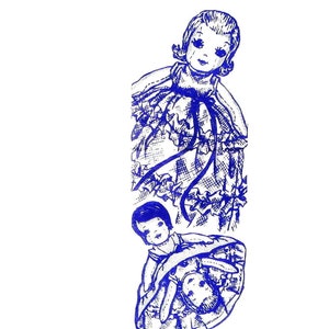 LETTER UpSide Down Topsy Turvy Doll Pattern Design 7349 Mail Order Pdf