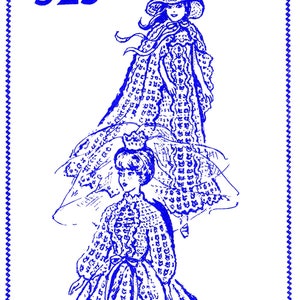 11 1/2 &quot;Jugendliche Modell Puppe Muster Braut & Brautjungfer Kleid Gehäkelte Mail Order 525