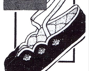 Boot or Ballet Slippers    Pattern 7049 Mail Order  1940's S-M-L-XLG Pdf