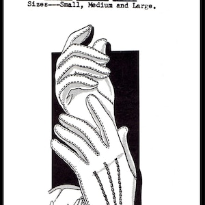 Gloves Glove Accessory Pattern 5104 Mail Small Medium Large Guante