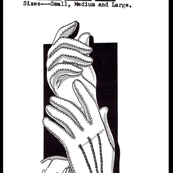 Gloves Glove Accessory Pattern 5104 Mail Small Medium Large Guante