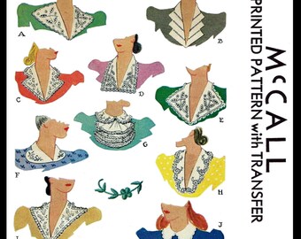 How to Make 9 New Collar Styles From One Basic Misses Sewing - Etsy