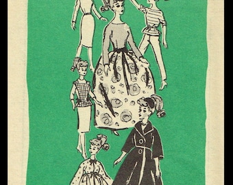 LETTER 11 1/2 "Puppenkleid Muster 4592 Mail Order Pdf