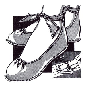 Ledger ! Ankle Strap Ballet Slippers Pattern 2889 Mail Order S-M-L