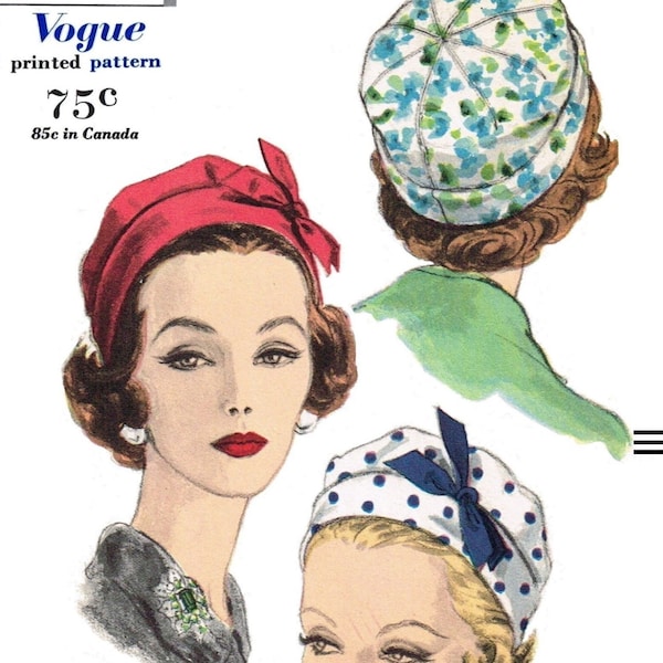 22" VOGUE #9922 Crown HAT Pattern Designer Sally Victor