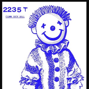 BUCHSCHRIFT 2235-T CLOWN SOCKENMUSTER Schnittmuster Spielzeug Pdf
