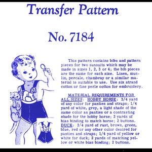 BOYS Mail Order #7184  Pattern Infant Baby Doll Toddler Romper Sunsuit Playsuit ~Sizes 1/2/3/4~ Ledger Pdf