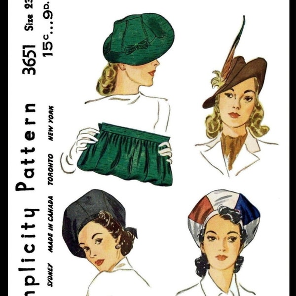 1940s Hat - Etsy
