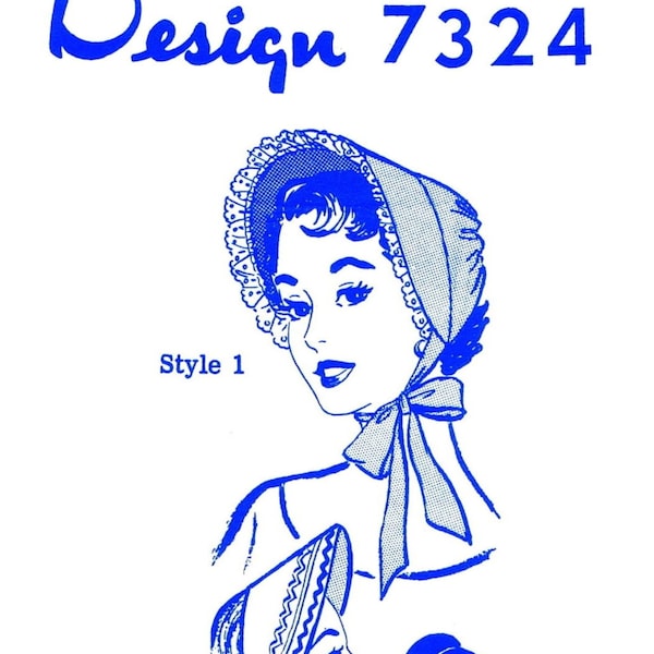 Letter Bonnet HAT Pattern 7324  Mail Order Medium pdf