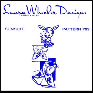 Romper Sunsuit Playsuit Unisex Pattern Infant Baby Doll Toddler Laura Wheeler 792 Sizes 1/2/3/4~ Pdf