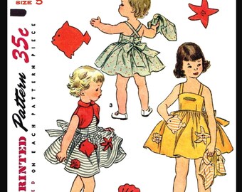 McCall's #4985 Fabric Sewing Pattern Girl's Dress Frock 3 Bodice Vintage 1 OR 4 McCall's #4985 Fabric Sewing Pattern Girl's Dress Frock 3 Bodice Vintage 1 OR 4